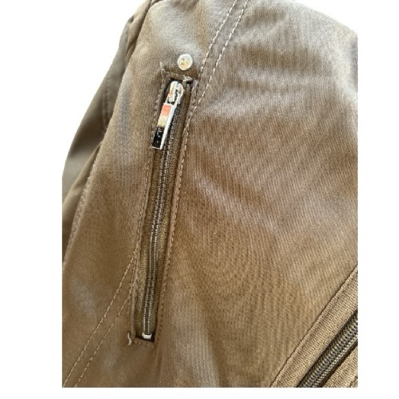 Laundry by Shelli Segal Trench Coat Style Jacket Size Medium in Olive Green - Picture 15 of 16